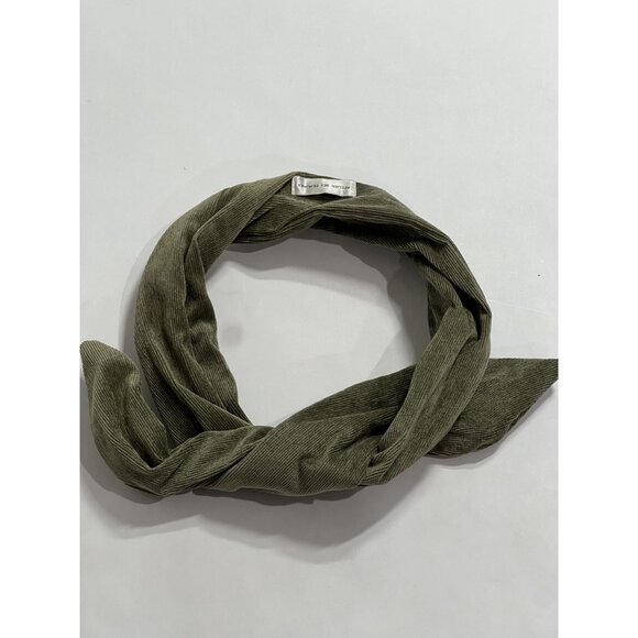 Atelier Des Femmes Corduroy Headband in Penny Green